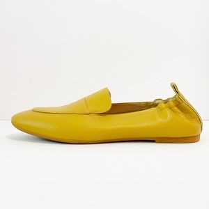 Everlane Yellow Leather Loafer Flats